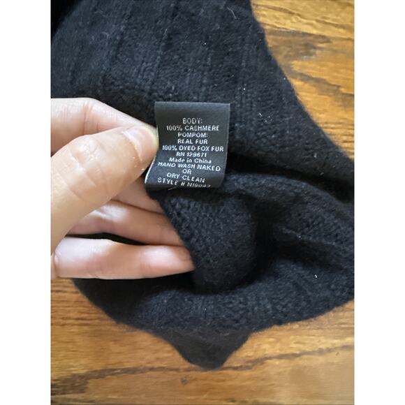 Naked Cashmere Women\'s Cashmere Pom Pom Hat - Black main image 4